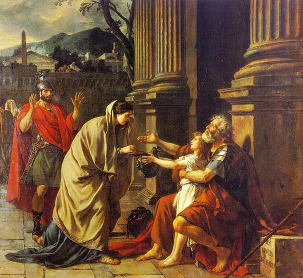 Belisarius Asking For Alms (1781) (Jacques-Louis David) 
