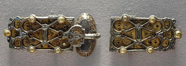 Belt plaques from the finery set of Queen Aregund (Arnegunde).