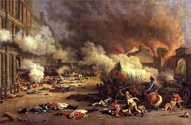 Bertaux’s ‘Storming of the Tuileries Palace’ during the French Revolution (Public Domain)