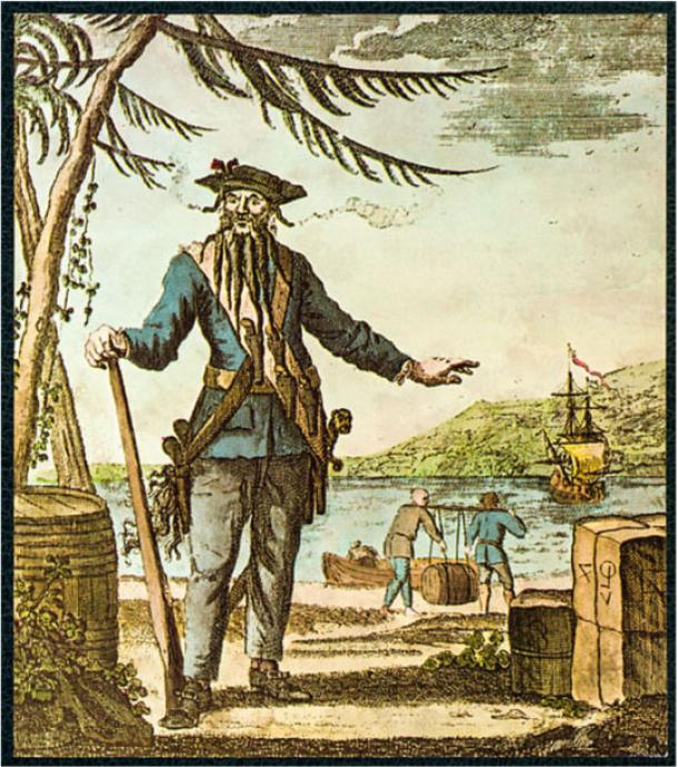 'Blackbeard', 1736 engraving