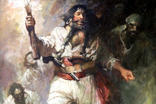 Blackbeard used his image to terrify people into giving up in order to avoid fighting, and so created a fearsome pirate persona which made him infamous