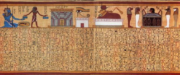 Book of the Dead spell 17 from the Papyrus of Ani