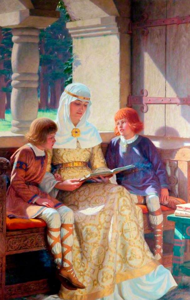 The Boyhood of Alfred the Great, his love for learning and literacy was one of his outstanding qualities