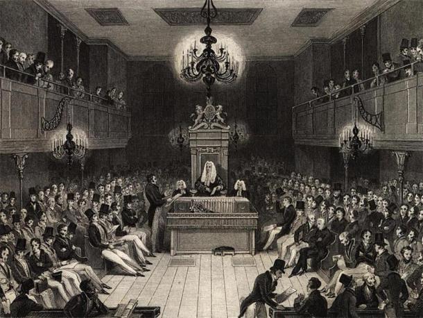 British House of Commons in 1834. (Public Domain)