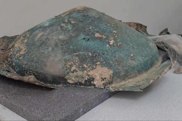 Bronze shield recovered from Ayanis Castle, near Van. (Republic of Türkiye Ministry of Culture and Tourism)