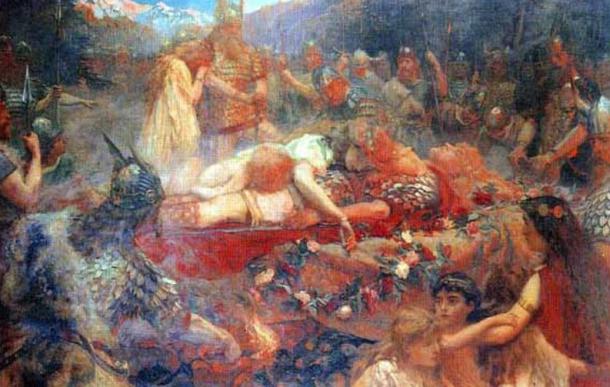 Brunhild and Sigurd's Funeral (1909), C. Butler