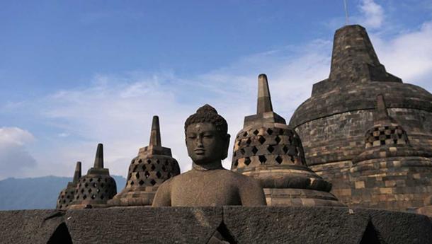 Buddha statue at Borobudur