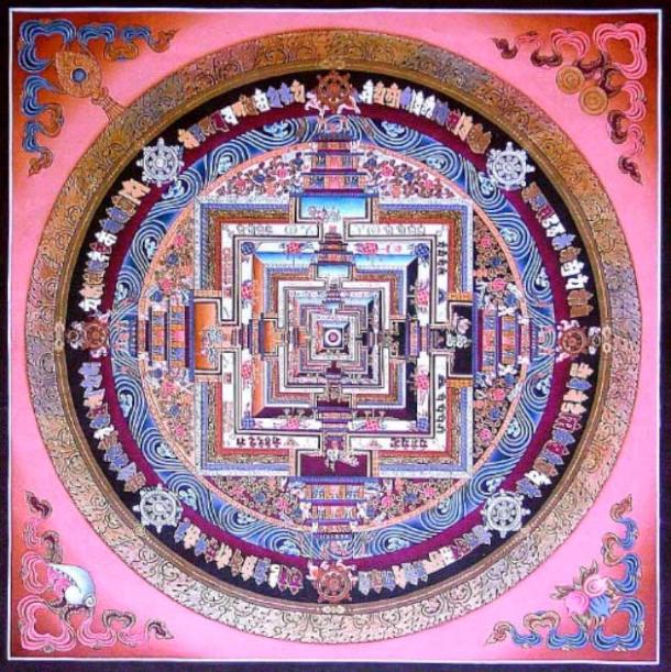 Buddhist depiction of Shambhala from Sera Monastery in Tibet. (Public domain)