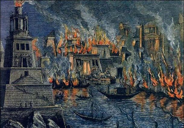 ‘The Burning of the Library of Alexandria’, by Hermann Goll (1876).