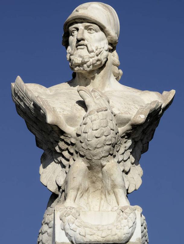 Bust of Cimon in Larnaca, Cyprus.