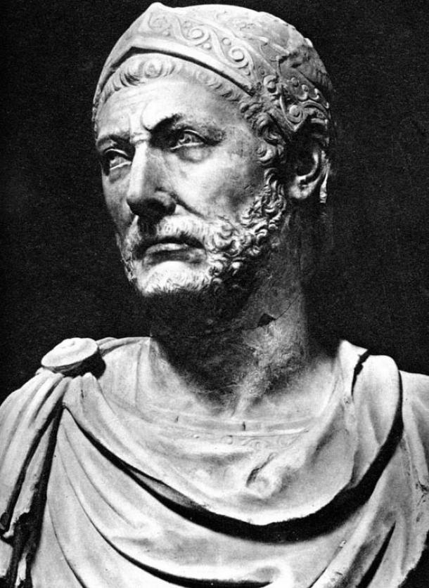 Bust of Hannibal Barca.