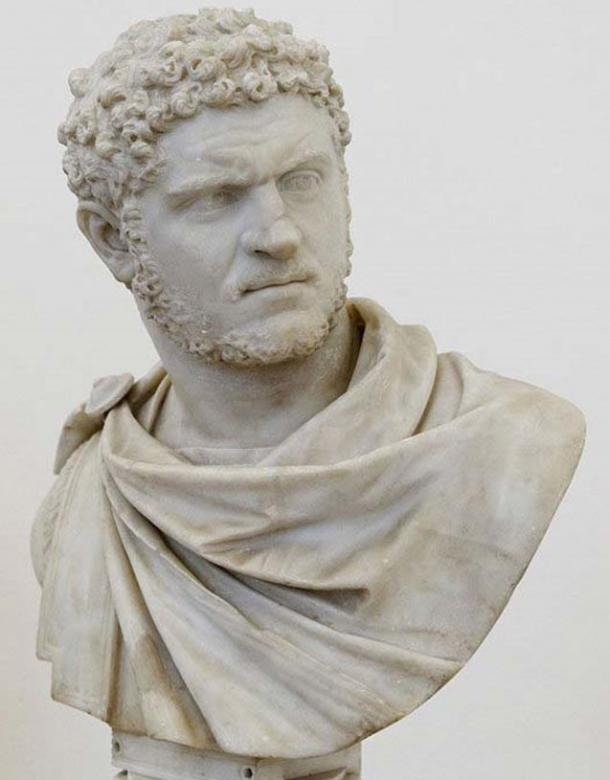 Bust of the emperor Caracalla.