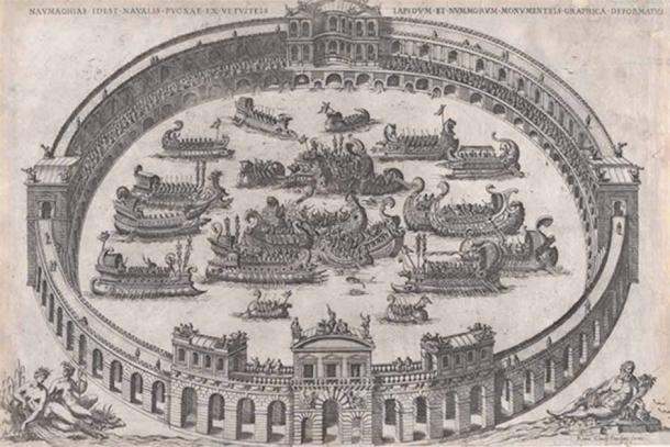 Caesar staged a bigger, complex show called naumachia.  (CC BY-NC-SA 2.0)