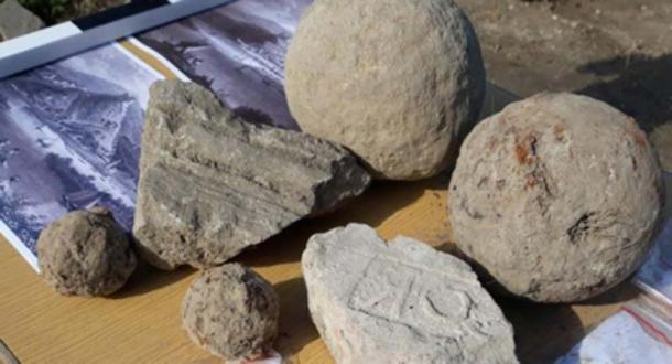 Cannonballs and other artifacts found at Zishtova Fortress. (Svishtov Municipality)