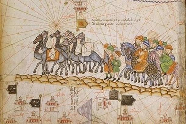 Caravan on the Silk Road (1380 AD).
