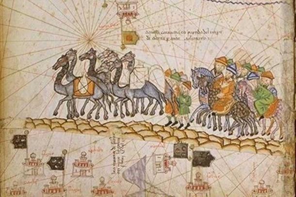 Caravan on the Silk Road, 1380. 