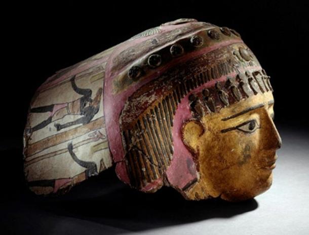 Máscara de cartonaje.  Egipto, siglo II d.C.