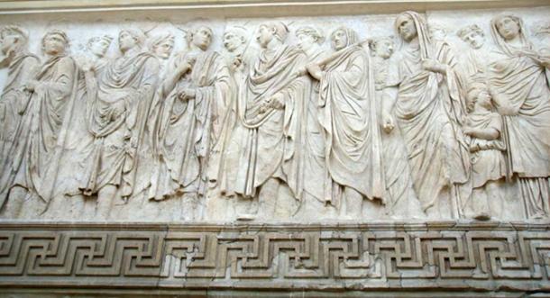 Castor in Ara Pacis (the little boy on the right side)