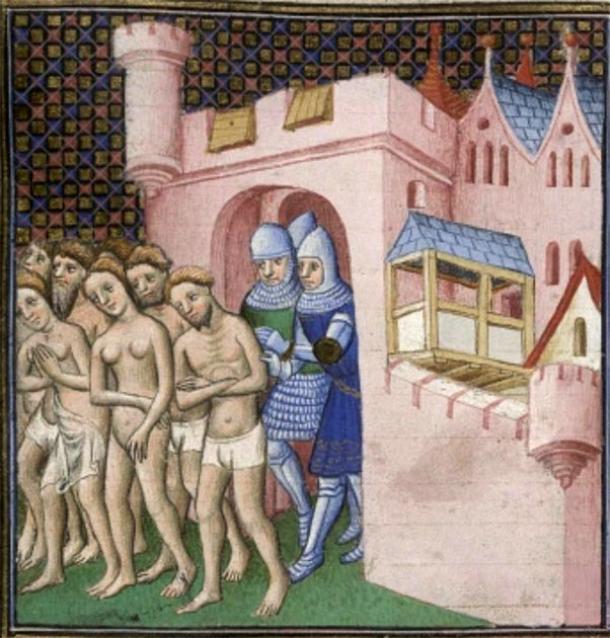 Cathars being expelled from Carcassonne in 1209. (Public domain)