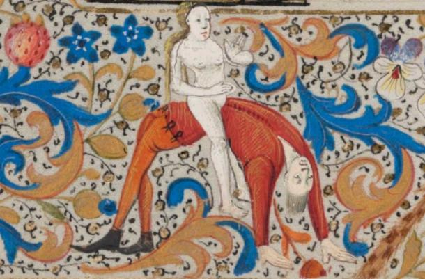 The Catholic Church also attempted to regulate ‘unnatural’ sexual positions. A drawing from a 15th century French Book of Hours illuminated manuscript (Public Domain)
