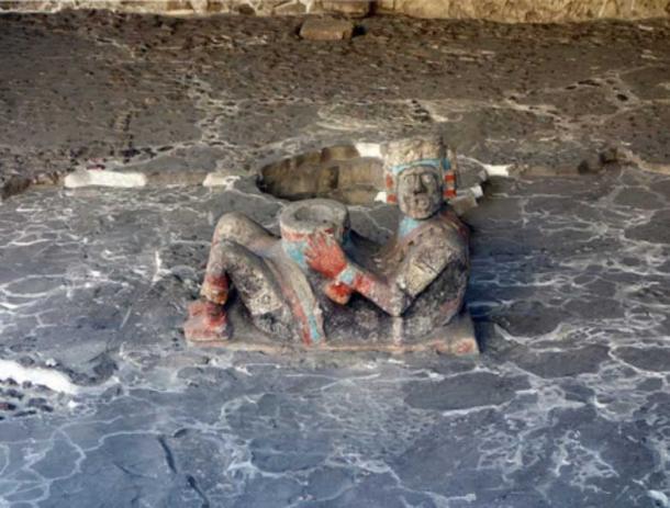 Chacmool, Tlaloc Temple platform, Templo Mayor. 