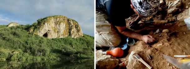 Chagyrskaya Cave in southern Siberia’s Altai Mountains and excavation of the archaeological deposits. Institute of Archaeology and Ethnography of the Siberian Branch of the Russian Academy of Sciences, Author provided