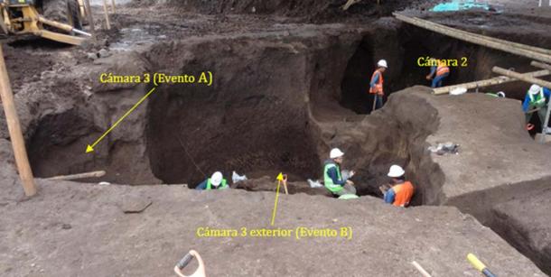 “Chamber 3” found under the Plaza San Francisco had a figure-8 like form.