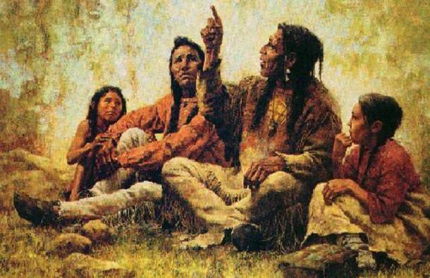 According to Cherokee legend they had to battle the moon-eyed people to settle where they first did, which is now the Cherokee Nation. (Legends of America)