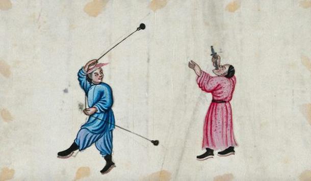 Chinese sword swallower (Unknown Author / CC BY 4.0)