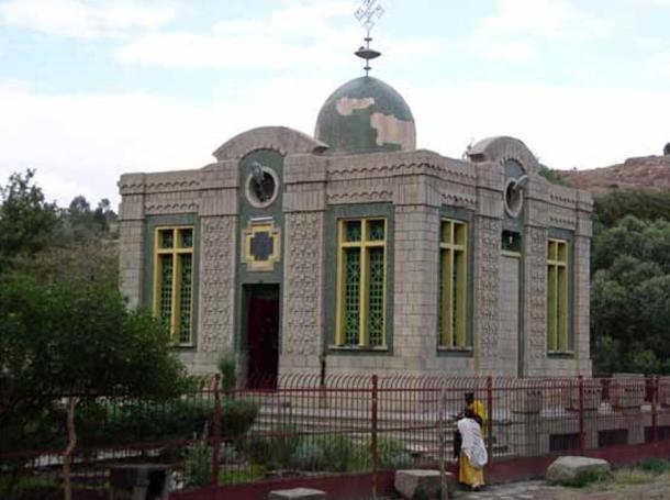 The Church of Our Lady Mary of Zion in Axum, Ethiopia. Some people argue that this church houses the original Ark of the Covenant. 