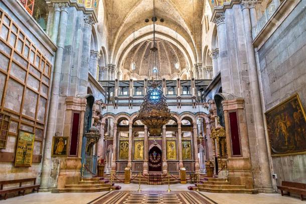 Church of the Holy Sepulchre in Jerusalem, Israel is considered the place where Jesus died and the “cave” location of his Resurrection. (Leonid Andronov / Adobe Stock)