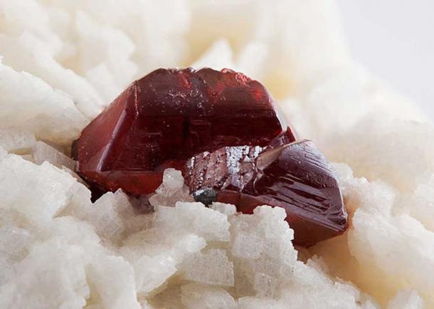 Cinnabar on Dolomite.