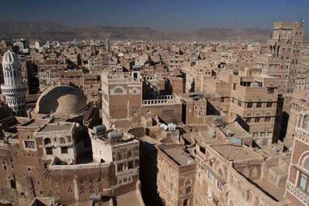 View of the City of Sana’a rooftops 