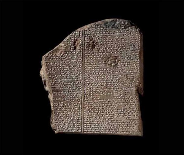 Clay tablet with cuneiform script. (Public domain)