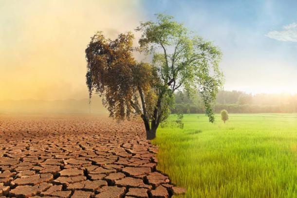 Está claro que los ciclos de efecto invernadero de la Tierra tienen implicaciones para la vida en nuestro planeta en las próximas décadas o siglos, porque demasiado calor en algún lugar significa demasiado humedad en otro lugar. (piyaset / Adobe Stock)