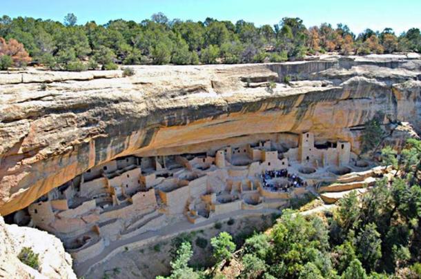 Cliff Palace, at Mesa Verde. Montezuma County, Colorado, USA.