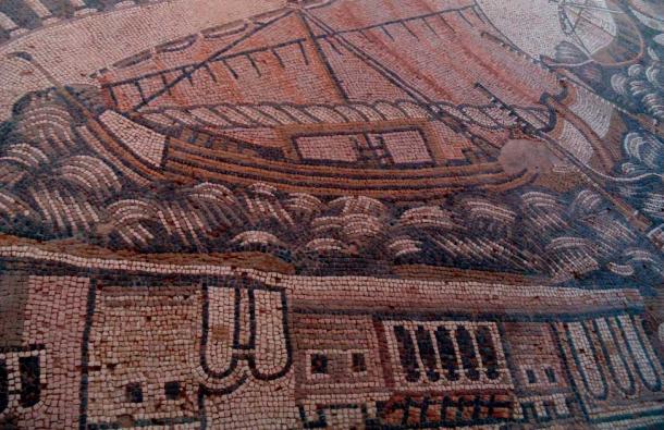 Primer plano del mosaico de Kelenderis, fechado en los siglos V y VI. (Nedim Ardoğa / CC BY-SA 4.0)