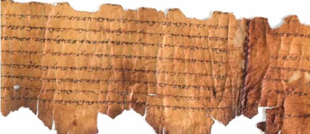 Close-up of paleo-Hebrew Leviticus scroll. It’s crucial to interpret each word correctly (Shai Halevi on behalf of the Israel Antiquities Authority / CC BY SA 4.0)