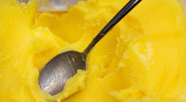 Closeup of ghee butter - famous cooking ingredient and element of the keto diet. (Studio Dagdagaz / Adobe stock)