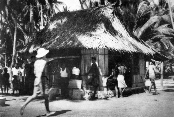 Coast watching headquarters at Nukufetau in 1941, then Ellice Islands (NZHistory)