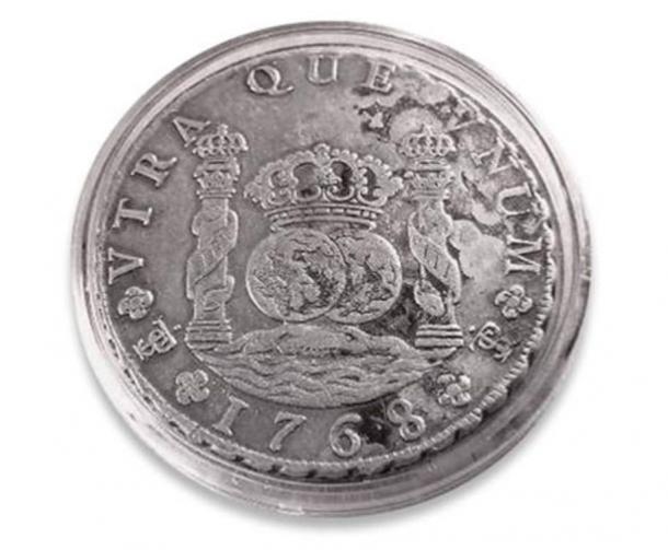 Coin minted from the silver of Potosi, 1768.
