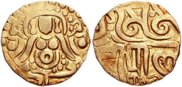 Coin of the Pala Empire, Mahipala I and later. c.988–1161. (Classical Numismatic Group, Inc. / CC BY-SA 3.0)