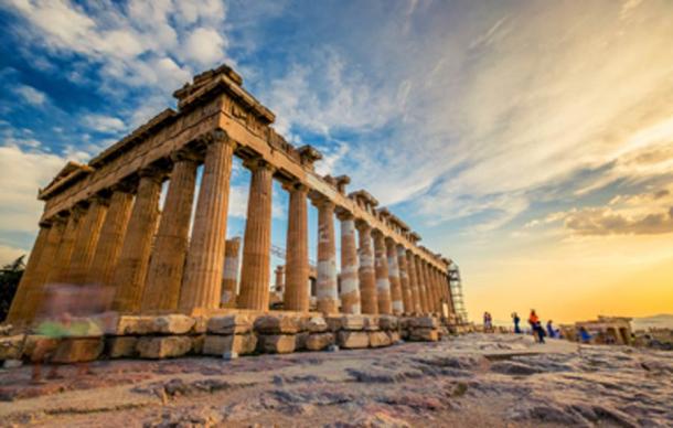 Columns of the Parthenon at the Athens Acropolis. (Alex Green / Adobe Stock)