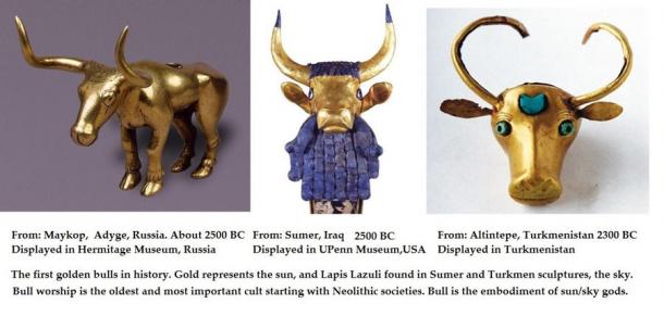 Comparison with similar artefacts from other cultures roughly contemporary with the 4th-3rd-century Maykop culture of the Caucasus region between the Black Sea and the Caspian Sea. (LibReddit)