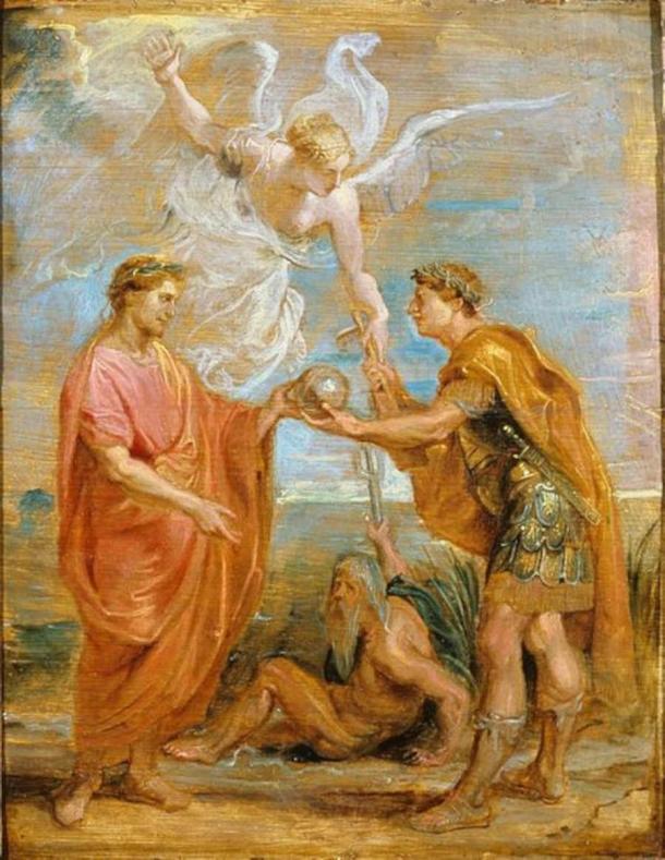 Constantius appoints Constantine as his successor by Peter Paul Rubens, 1622 (Public Domain)