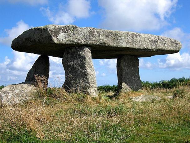 The Cornish landscape is dotted with ancient megalithic structures like this Lanyon Quoit Megalith