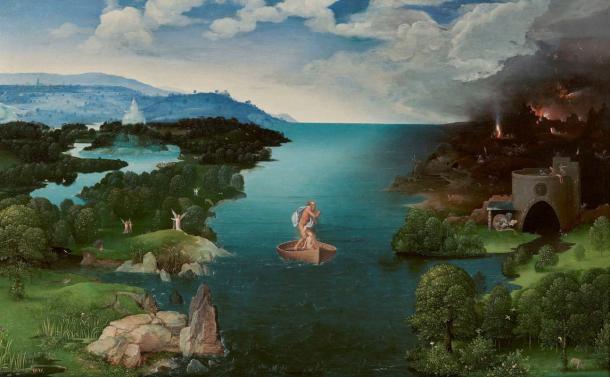 The 16th century painting “Crossing the River Styx” by Joachim Patinir