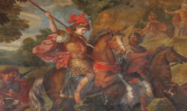 Cyrus the Great in battle, palace of Versailles, France
