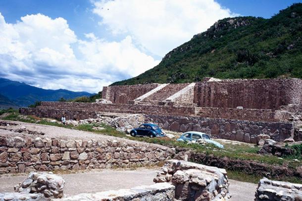The archaeological site of Dainzú-Macuilxóchitl in the Oaxaca Valley in southern Mexico, once inhabited by the Zapotec civilization
