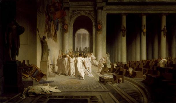 The Death of Caesar, by Jean-Léon Gérôme (1867).